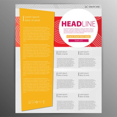 Modern soyut broşürü