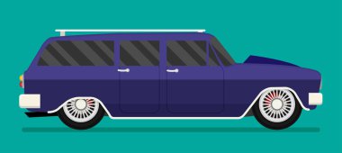 Eski okul yarış arabası.