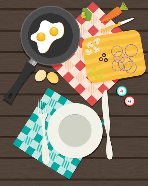 Design poster de gătit . — Vector de stoc