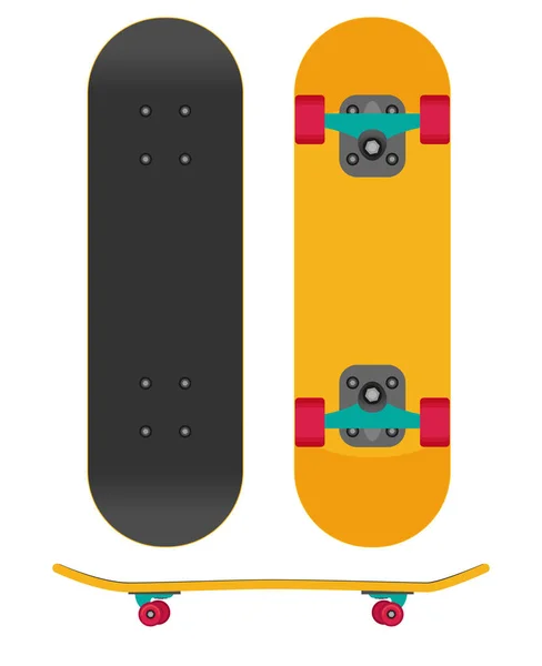 Skateboard-Illustration isoliert — Stockvektor