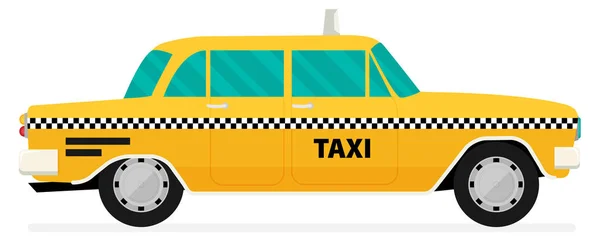Taksi eski araba — Stok Vektör