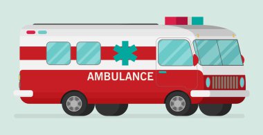 Color ambulance van