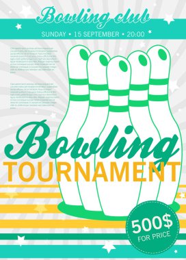 Bowling düz simgesi