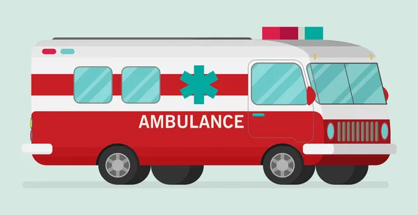 Color ambulance van — Stockvector