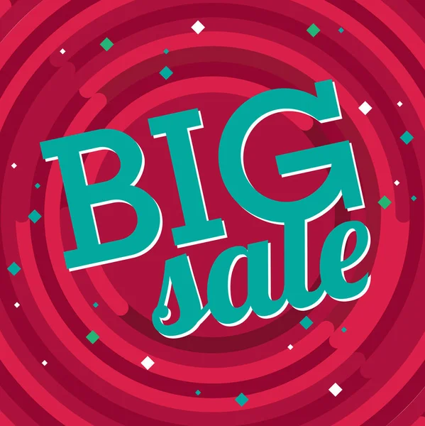 Big sale poster — Stock Vector