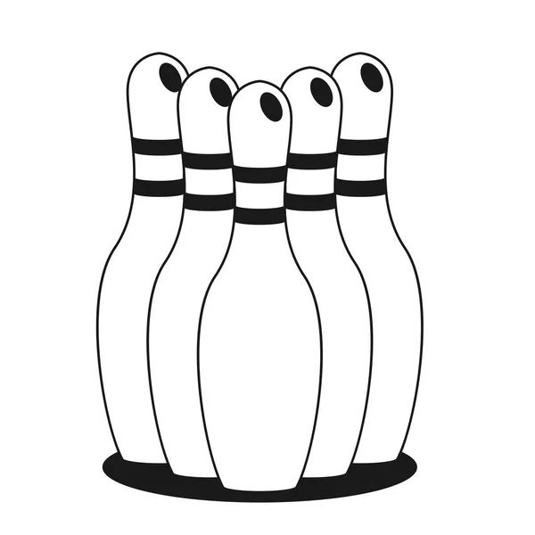 Bowling flat  icon — Stock Vector
