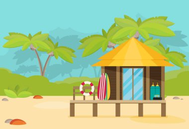 Bungalow illüstrasyon renk