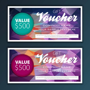 Hediye çeki şablonu