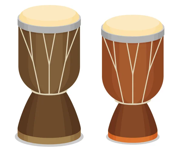 Иллюстрация африканского барабана джембе — стоковый вектор