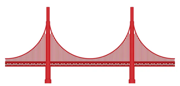 Golden Gate-bron Illustration — Stock vektor