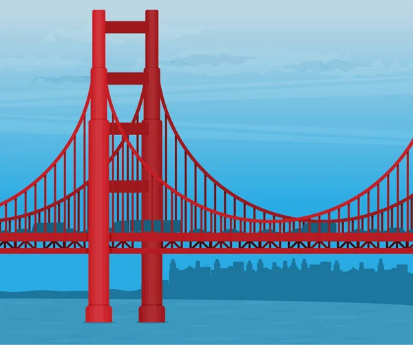 Illustration du pont Golden Gate — Image vectorielle