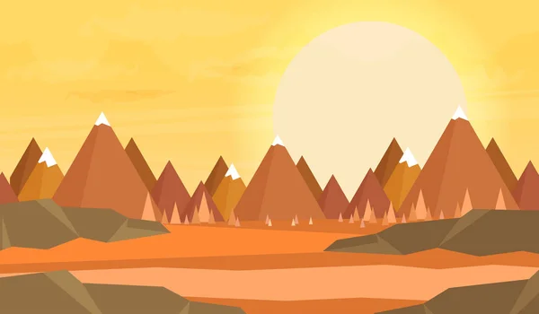 Ilustración del paisaje natural . — Vector de stock