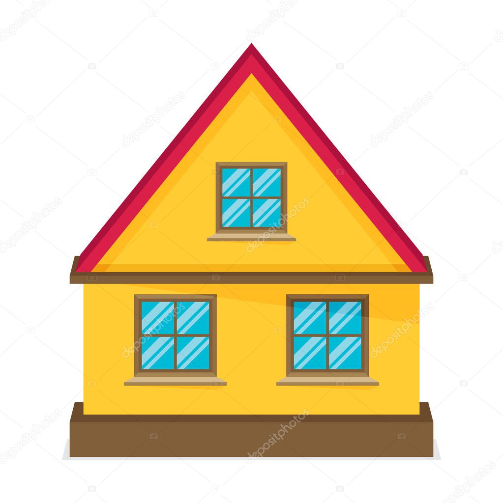 Flat house icon.