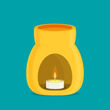 Aromaterapi ekipman Icons set