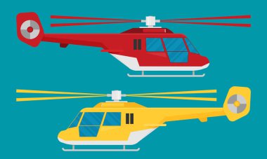 Gökyüzü helikopterlerle renk