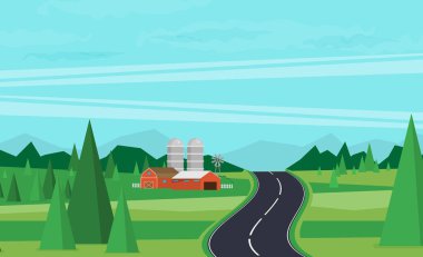 yaz veya bahar arka plan manzara