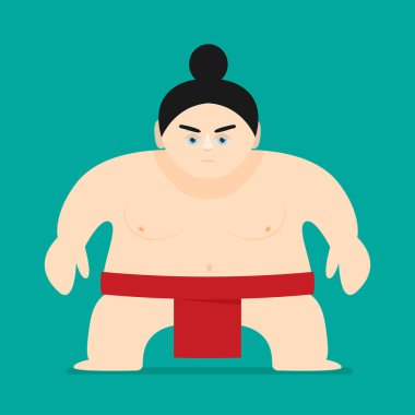 Sumo güreşçisi düz tarzı 