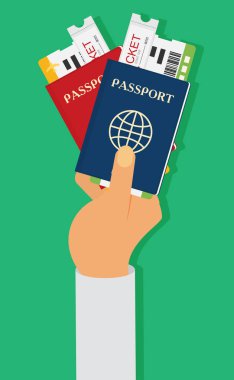 düz seyahat illüstrasyon tasarım konsepti