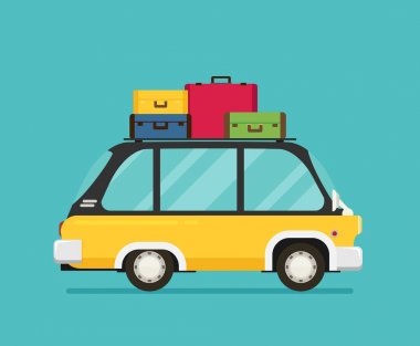 Renk araba illüstrasyon 