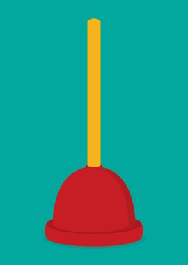 Tuvalet aracı düz illüstrasyon