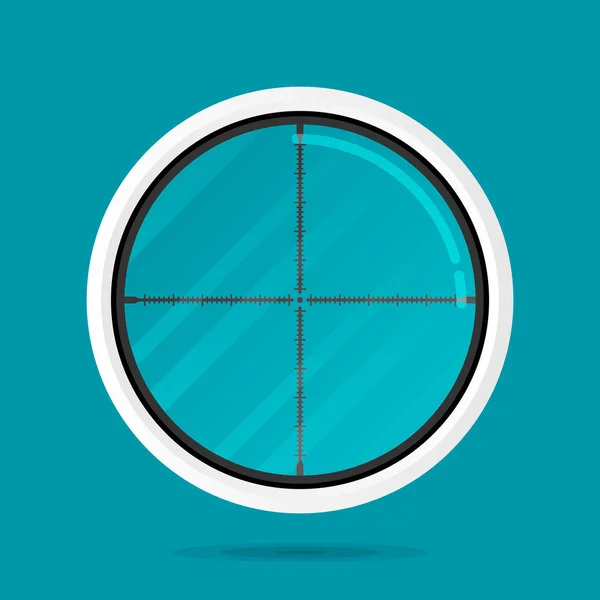 Binoculares icono plano — Archivo Imágenes Vectoriales