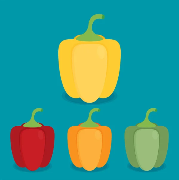 Color  peppers Illustration — Stock Vector
