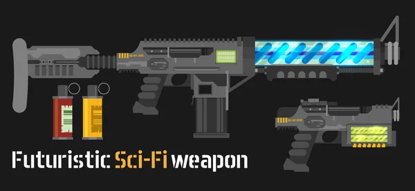 Futuristické Sci-Fi zbraň. — Stockový vektor