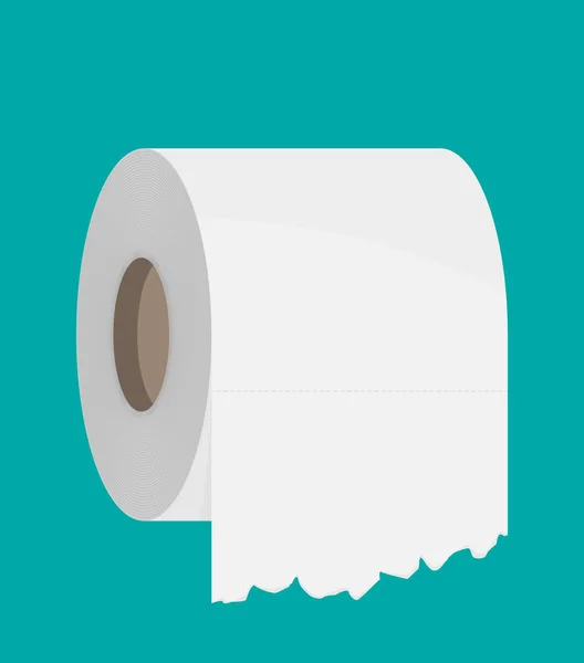Значок плоской туалетной бумаги . — стоковый вектор