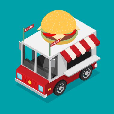 Renk araba illüstrasyon 