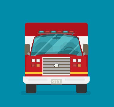 Renk araba illüstrasyon 