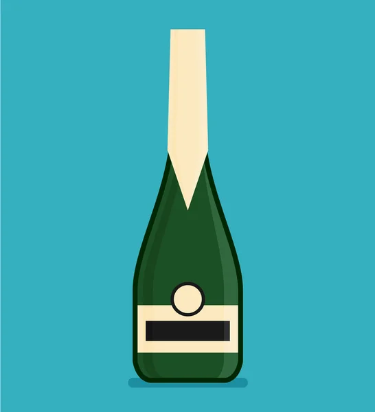 Alcohol icono plano — Vector de stock