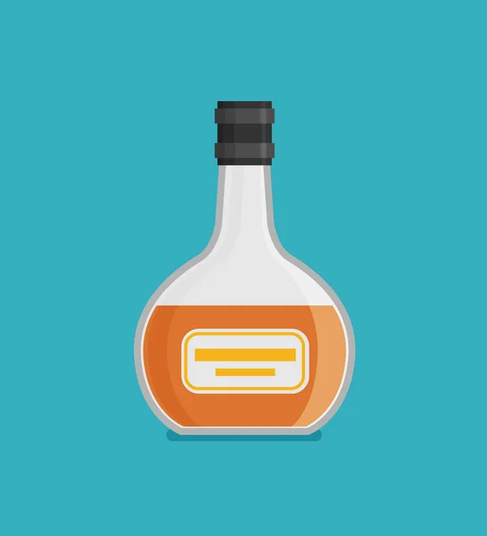 Ícone de álcool plana —  Vetores de Stock
