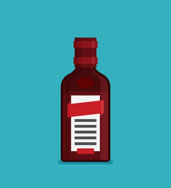 Alcohol platte pictogram — Stockvector