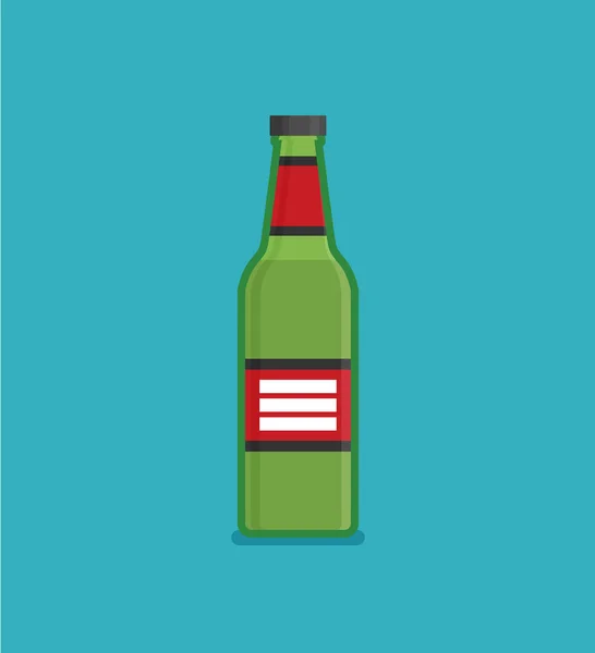 Alcohol icono plano — Vector de stock