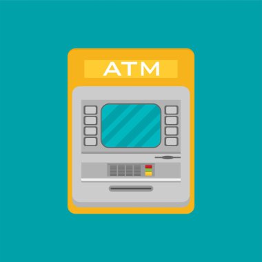 Düz Atm makinesi simgesini
