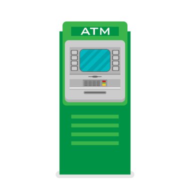 Düz Atm makinesi simgesini