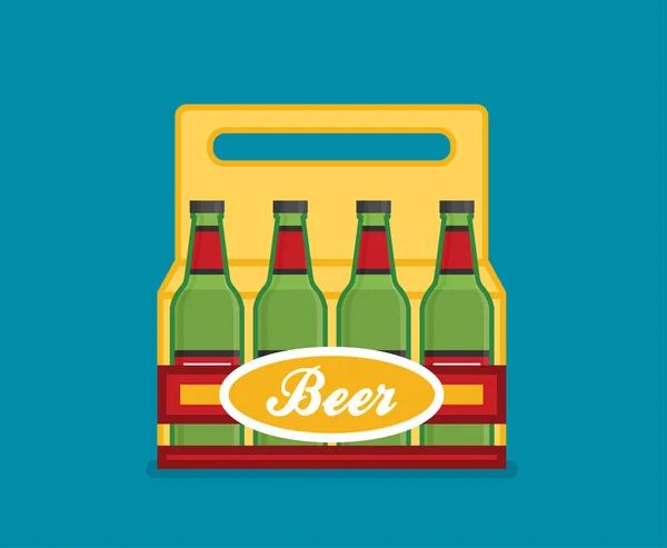 包装啤酒罐平面样式图标 — 图库矢量图片