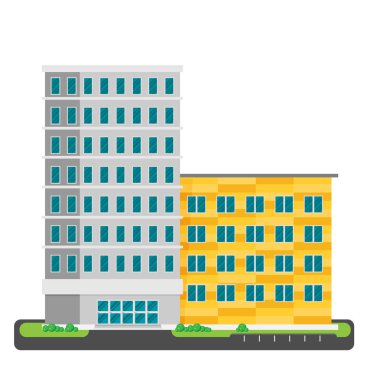 Bir şehir ofis binası 