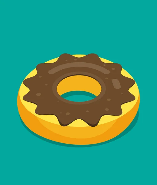 Donut Vectorillustratie Modern Vlakke Stijl — Stockvector