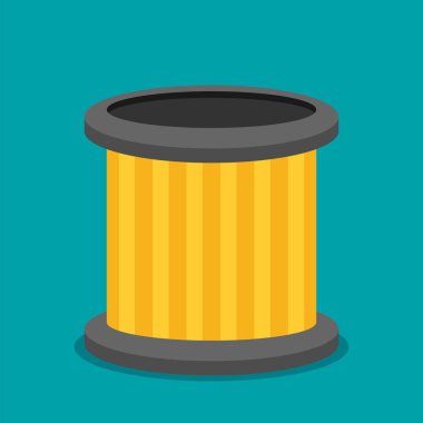 Araba filtre vektör simge düz, tasarlamak