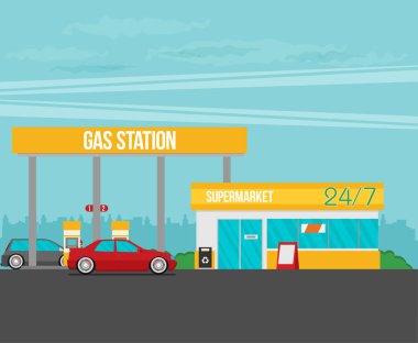 Benzin istasyonu görüntü