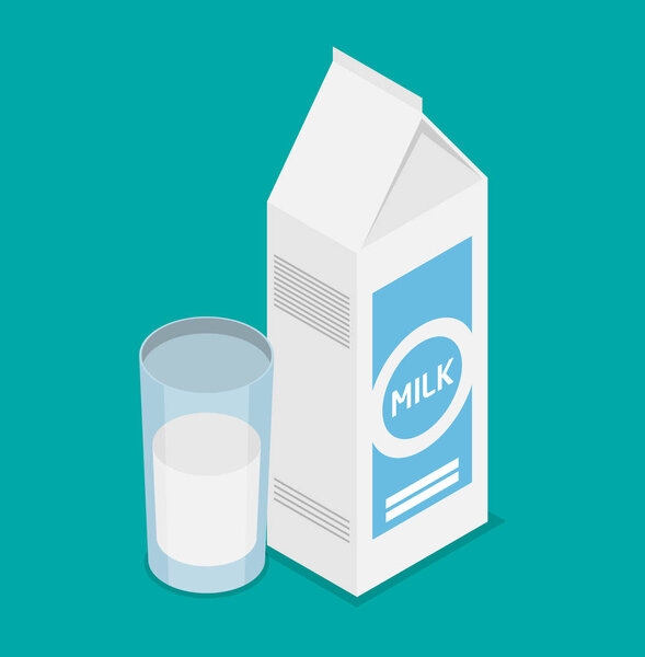 Milk flat icon 