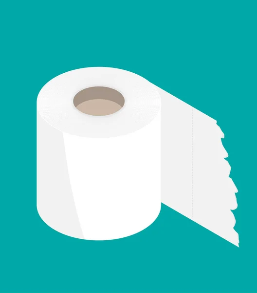 Туалетний Папір Плоский Значок Сучасний Вектор Плоскої Піктограми — стоковий вектор