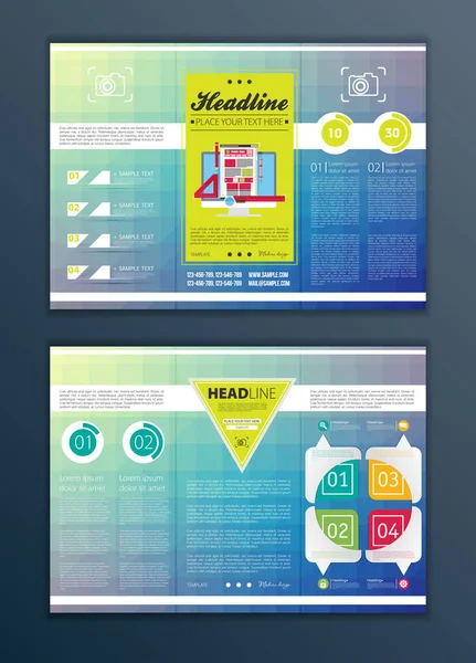 Brochure Abstraite Moderne Modèle Rapport Flyer Illustration Vectorielle — Image vectorielle