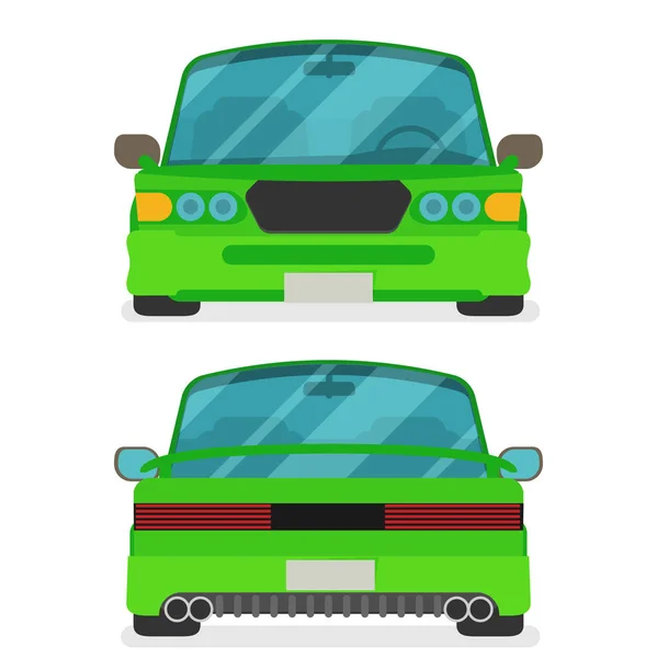 Color Cars Vector Set Illustration — Stock Vector