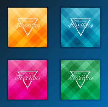 Modern soyut broşür, rapor ya da afiş tasarım şablonu. Vektör çizim