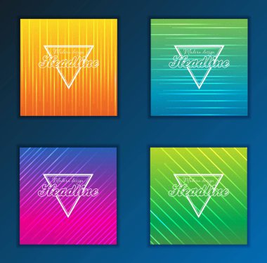 Modern soyut broşür, rapor ya da afiş tasarım şablonu. Vektör çizim