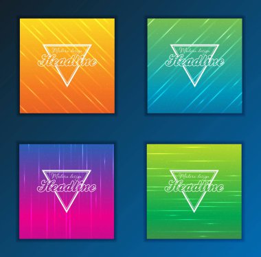 Modern soyut broşür, rapor ya da afiş tasarım şablonu. Vektör çizim