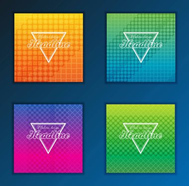 Modern soyut broşür, rapor ya da afiş tasarım şablonu. Vektör çizim