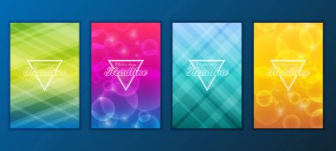 Modern soyut broşür, rapor ya da afiş tasarım şablonu. Vektör çizim